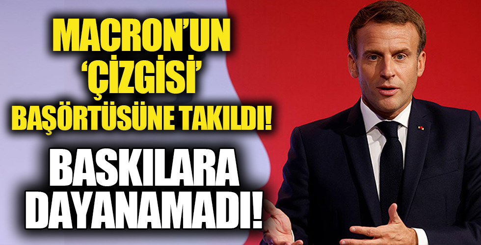 Macron'un 'çizgisi' başörtüsüne takıldı