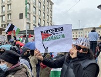 İsviçre'de Siyonist İsrail’in Mescid-i Aksa’ya ve Filistinlilere yönelik saldırıları protesto edildi!