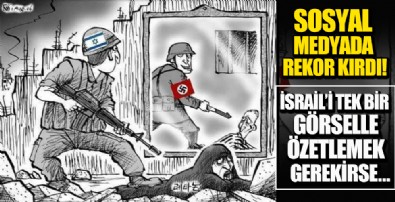Sosyal medyada rekor kırdı! İşte İsrail'i en iyi özetleyen karikatür