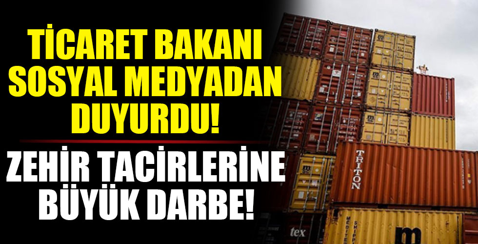 Zehir tacirlerine büyük darbe! Ticaret Bakanı Mehmet Muş duyurdu!