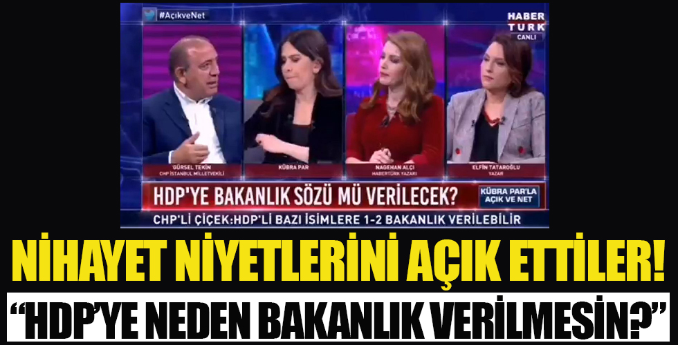 CHP'li Gürsel Tekin: HDP'ye neden bakanlık verilmesin