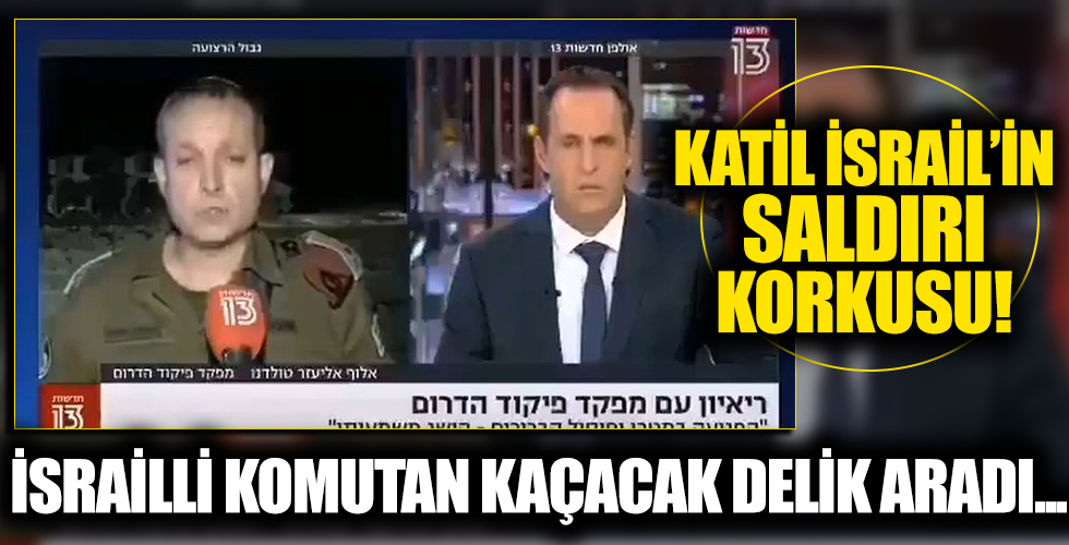 İsrailli komutanın zor anları kamerada! Ordusunun başarısından bahsederken…