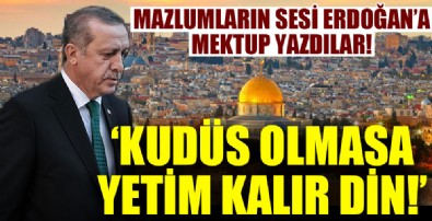 Filistin'e giden gençlerden Başkan Erdoğan'a mektup!