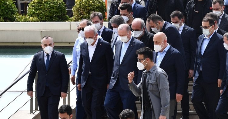 Başkan Erdoğan Yıldırım'ın cenazesine katıldı