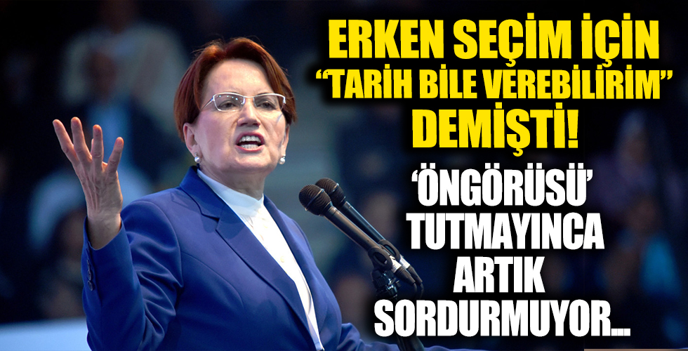 Meral Akşener: Erken seçim ile ilgili öngörüm yok