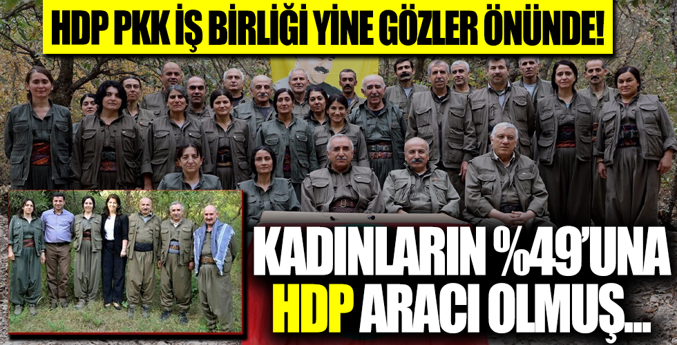 PKK HDP iş birliği o raporla bir kez daha gözler önüne serildi! PKK'ya katılan kadınların yüzde 49'una HDP aracılık etti!