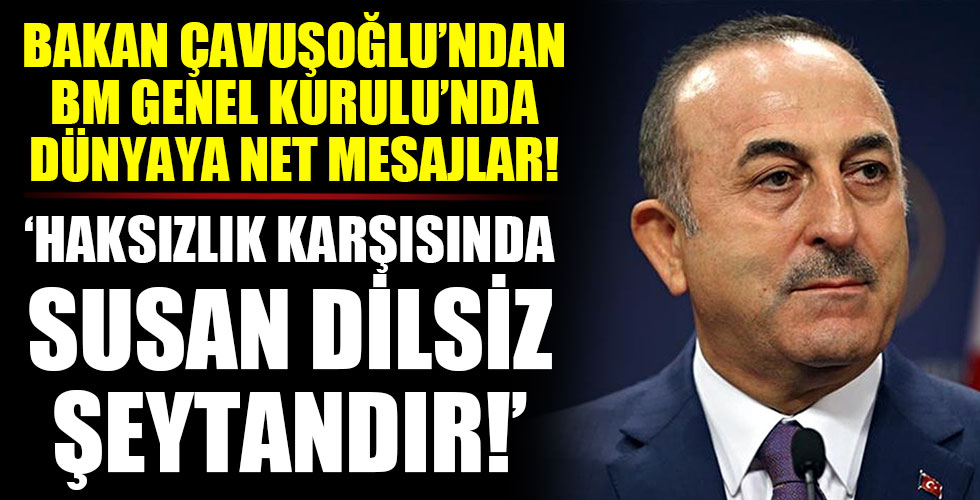 Bakan Çavuşoğlu'ndan dünyaya Filistin mesajı!