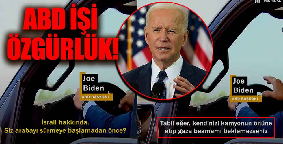 Biden'den kendisine İsrail'i soran gazeteciye: Hayır soramazsın tabi ezilmek istemiyorsan