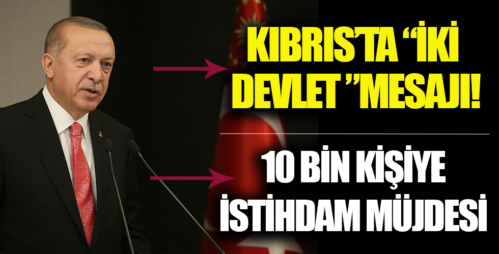 Başkan Erdoğan'dan KKTC Sulamaları İletim Tüneli Işık Görünme Töreni'nde önemli açıklamalar