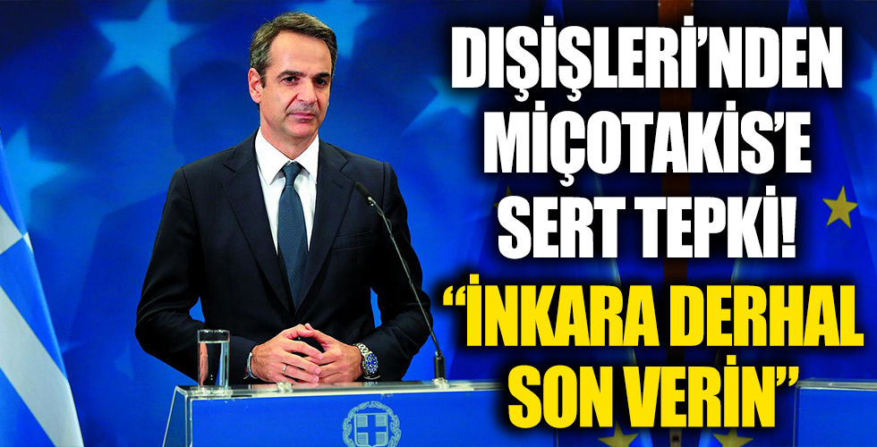 Dışişleri Bakanlığı'ndan Miçotakis'e sert tepki! 'Türk kimliğini inkara son verin'