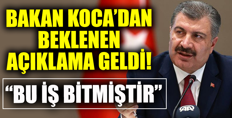 Türkiye'nin beklediği açıklama geldi! 'Bu iş bitmiştir'