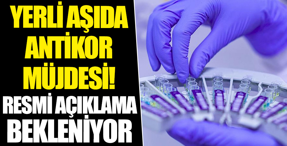 Yerli aşıda antikor müjdesi