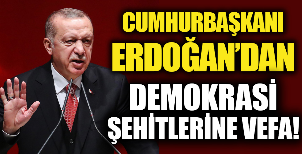 Başkan Erdoğan'ın liderliğinde AK Parti'den demokrasi şehitlerine vefa!