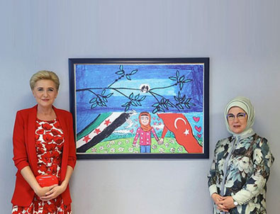 Emine Erdoğan ve Duda’dan anlamlı ziyaret!