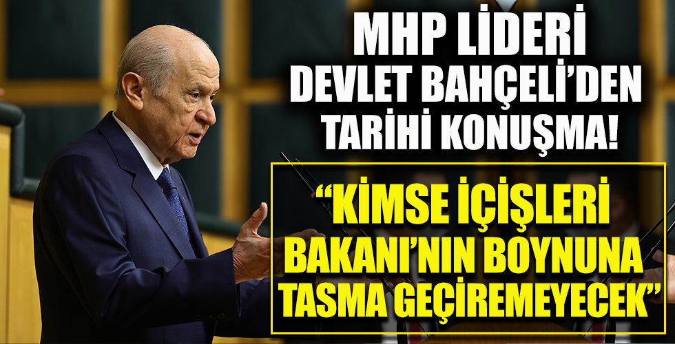 MHP lideri Devlet Bahçeli'den grup toplantısında önemli açıklamalar