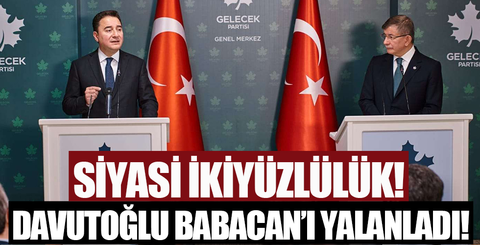 Kronolojik siyasi ikiyüzlülük! Ahmet Davutoğlu da Ali Babacan'ı yalanladı!