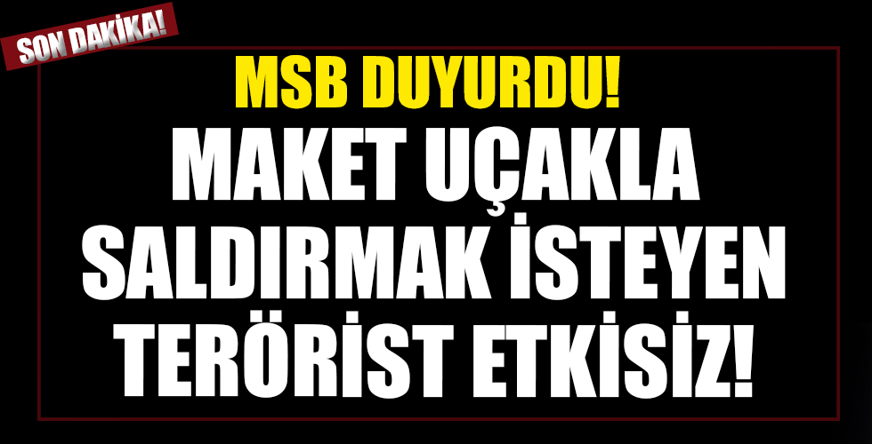 Maket uçakla saldırmak isteyen terörist etkisiz hale getirildi