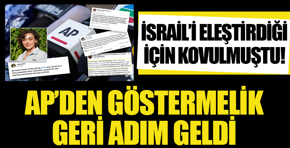 İsrail'i eleştiren muhabirini kovan AP'den göstermelik geri adım