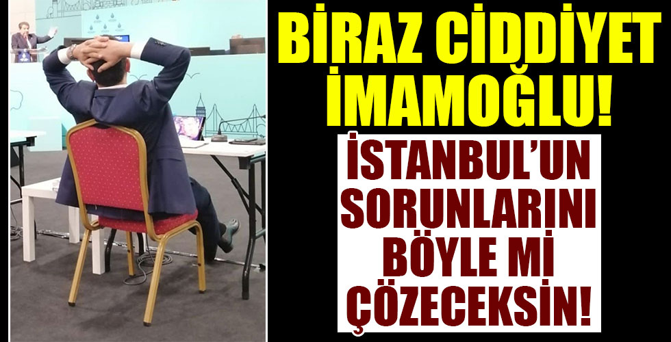 İstanbul'un sorunları konuşulurken Ekrem İmamoğlu'nun rahat tavırları!