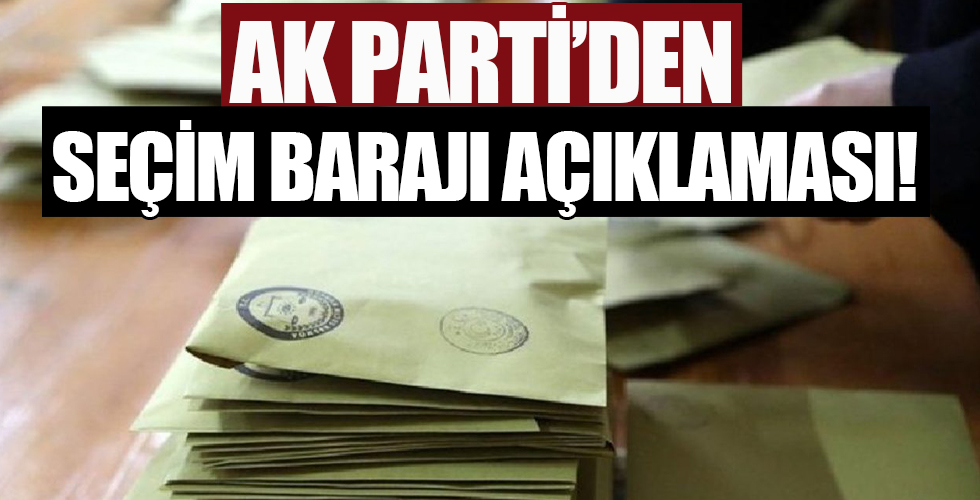 AK Parti Grup Başkan Vekili Bülent Turan'dan 'seçim barajı' açıklaması