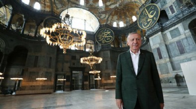 Başkan Erdoğan Ayasofya'da!