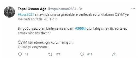 Toplum mühendisleri henüz başvuruları bile açılmayan KPSS sınavının ücreti üzerinden sosyal medyayı karıştırdı!