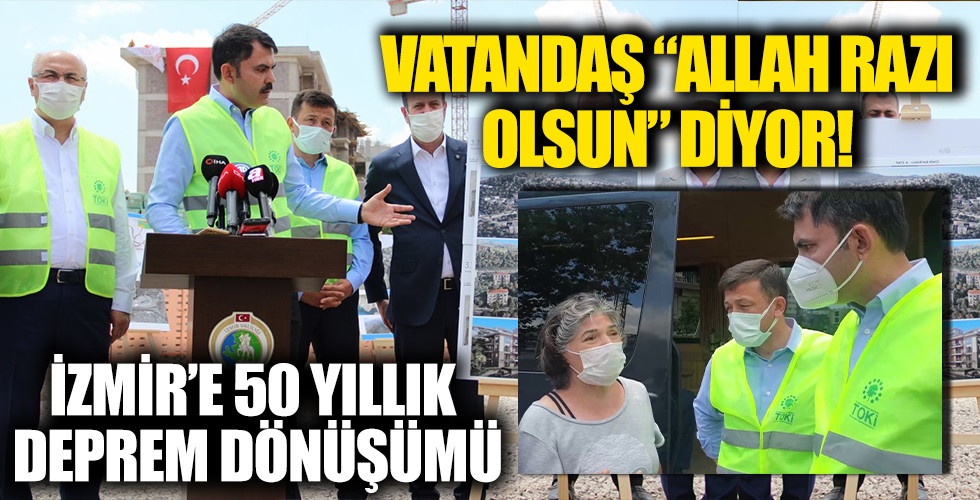 İzmir'de CHP’li vatandaşlar, Murat Kurum’a konutlardan dolayı teşekkür etti