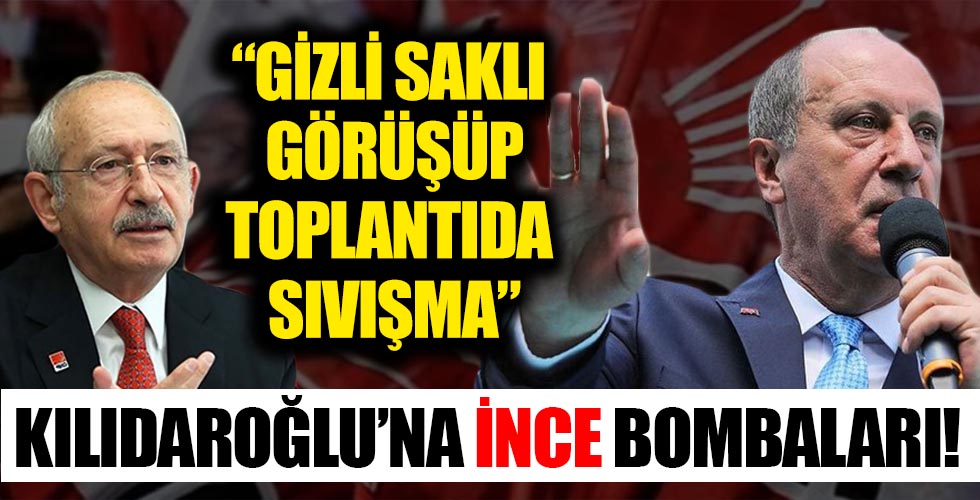 Muharrem İnce CHP lideri Kılıçdaroğlu'nu HDP üzerinden vurdu: 'Yukarda görüşüp basın toplantısından kaçmam'