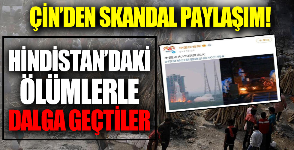 Çin'den skandal paylaşım! Tepki gelince apar topar sildiler!