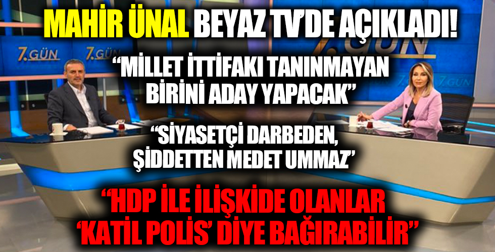 Ak PArti Grup Başkanvekili Mahir Ünal Beyaz Tv'de!