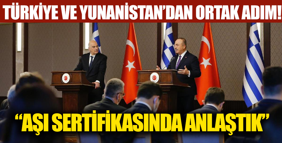 Dışişleri Bakanı Çavuşoğlu ve Yunan mevkidaşı Dendias anlaşmayı duyurdu