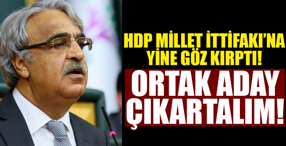 HDP’li Sancar Millet İttifakı’na bir kez daha göz kırptı!