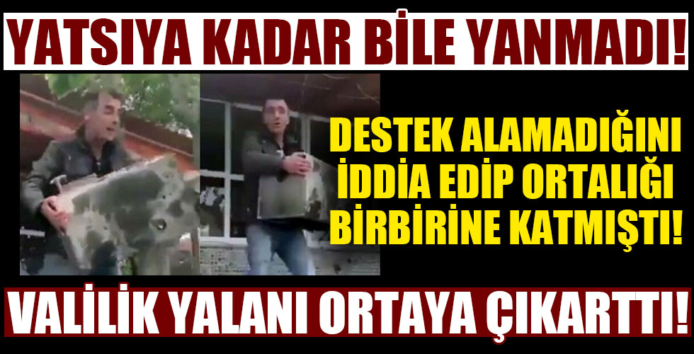 Destek almadığı iddiasıyla çay kazanını atmıştı!