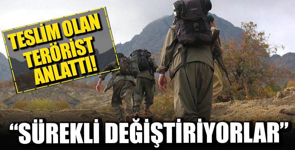 İkna yoluyla teslim olan PKK'lı terörist anlattı: Elebaşların toplantı yerleri sürekli değişiyor
