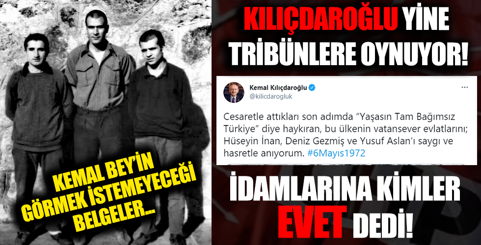 CHP Deniz Gezmiş ve arkadaşlarının idamına onay verdi