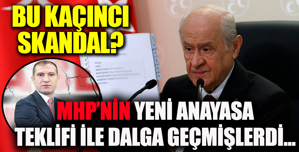 MHP'nin anayasa önerisiyle dalga geçen Ebru Baki'ye arka çıkan Bülent Aydemir'in bu kaçıncı skandalı...