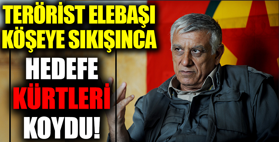 Köşeye sıkışan teröristbaşı Bayık'tan Kürtlere hakaret