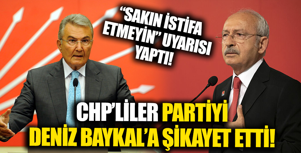 CHP'liler partiyi Deniz Baykal'a şikayet etti