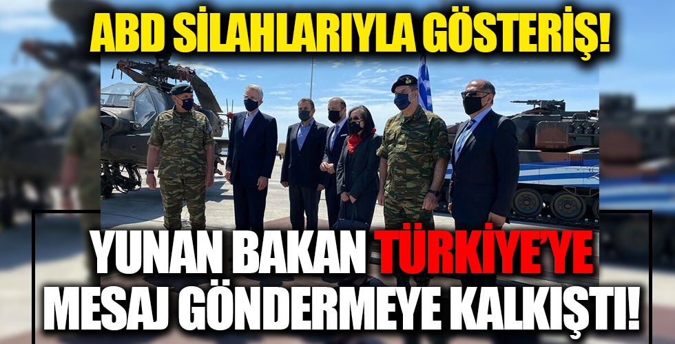 Yunanistan ABD'nin Dedeağaç'a getirdiği silahlarla şov yaptı: Egemenlik haklarımızı gerekirse savunacağız