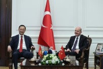 SÜLEYMAN SOYLU - Bakan Soylu, Kirgizistan Disisleri Bakani Kazakbaev Ile Bir Araya Geldi