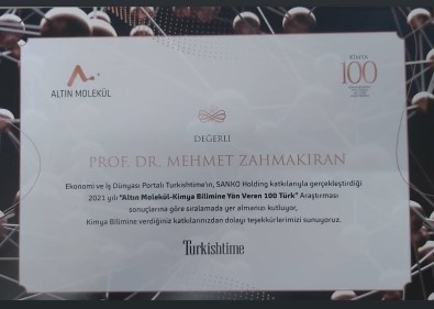 Prof. Dr. Mehmet Zahmakiran'dan Bir Basari Daha