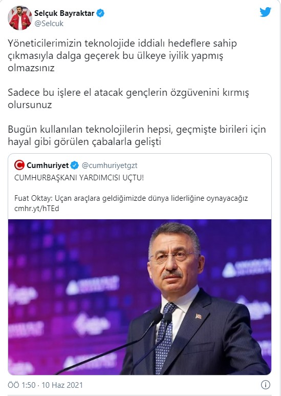 Selçuk Bayraktar'dan Cumhuriyet'e ders gibi sözler: Dalga geçerek bu ülkeye iyilik yapmış olmazsınız!