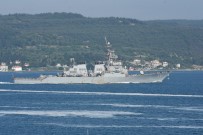 SAHİL GÜVENLİK - ABD Savas Gemisi Çanakkale Bogazi'ndan Geçti