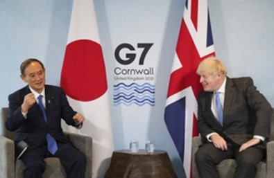 Japonya Basbakani Suga Ile Johnson'dan G7 Görüsmesi