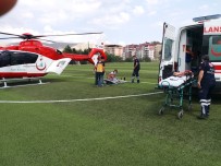AMBULANS HELİKOPTER - Kalp Krizi Geçiren Vatandasin Yardimina Ambulans Helikopter Yetisti