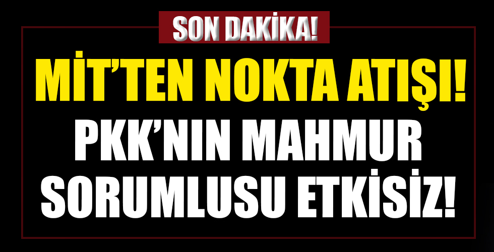 MİT'ten nokta atışı: Kırmızı bültenle aranan PKK'nın sözde Mahmur sorumlusu Hasan Adır etkisiz hale getirildi