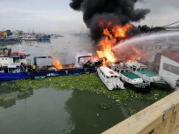 FILIPINLER - Filipinler'de Korkutan Gemi Yangini Açiklamasi 6 Yarali