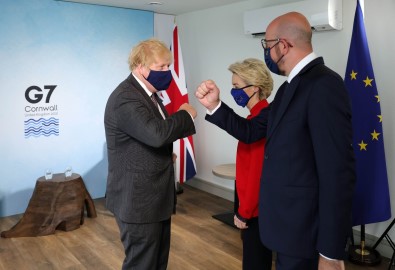 Johnson, Merkel Ve AB Yetkilileriyle Görüstü