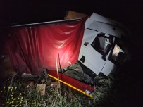 Kontrolden Çikan Çekici Yoldan Çikti; 1 Yarali