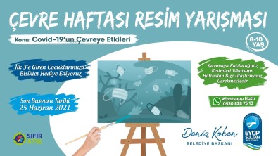 'Covid-19'Un Çevreye Etkileri' Resim Yarismasi Basladi